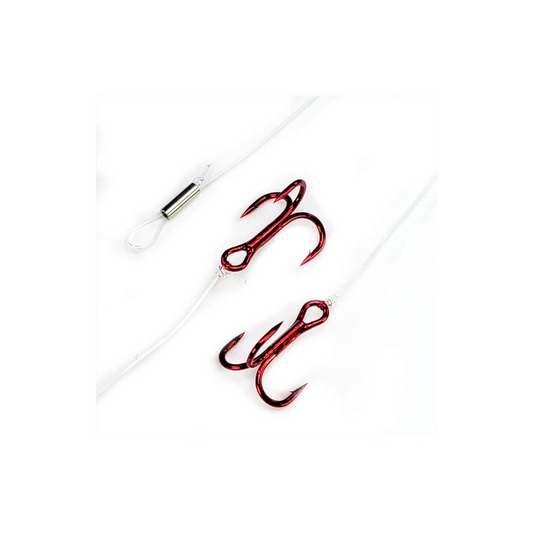 Gamakatsu Treble Stinger Rig - Fluorocarbon Leader 3pk